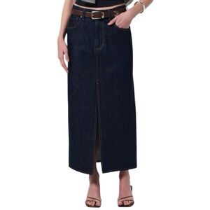 Citizens Of Humanity x Argent Dark Blue Amherst Size 26 Gwynn Maxi Skirt
